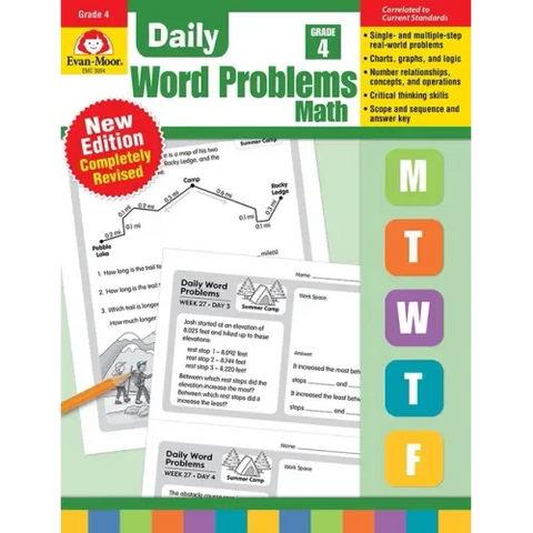 Daily Word Problems Math, Grade 4 Teacher Edition
