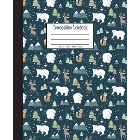 Composition Notebook: 7.5x9.25, Wide Ruled