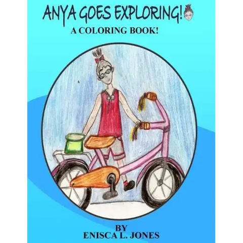 Anya Goes Exploring: A coloring book