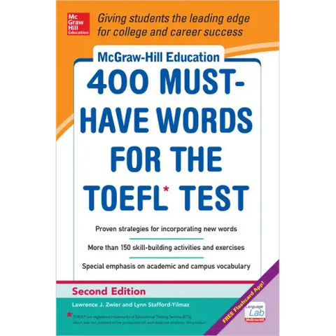 McGraw-Hill Education 400 Must-Have Words for the Toefl, 2nd Edition