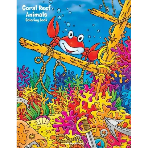 Coral Reef Animals Coloring Book