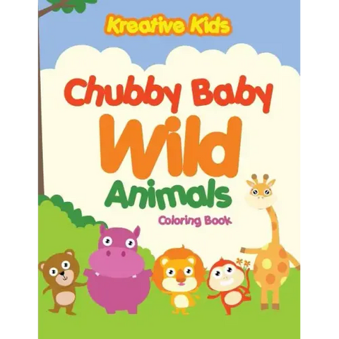 Chubby Baby Wild Animals Coloring Book