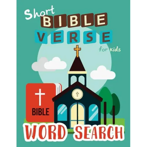 Short Bible Verse Word Search for Kids: 52 Memory Short Bible Verse for Kids Ages 6-8
