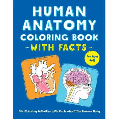 Human Anatomy Coloring Book with Facts: 35+ Coloring Activities with Facts about the Human Body