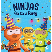 Ninjas Go to a Party: A Rhyming Children's Book About Parties and Practicing Inclusion - Hardcover