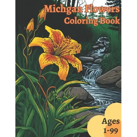 Michigan Flowers Coloring Book