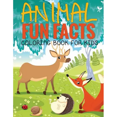 Animal Fun Facts (Coloring Book for Kids) Paperback