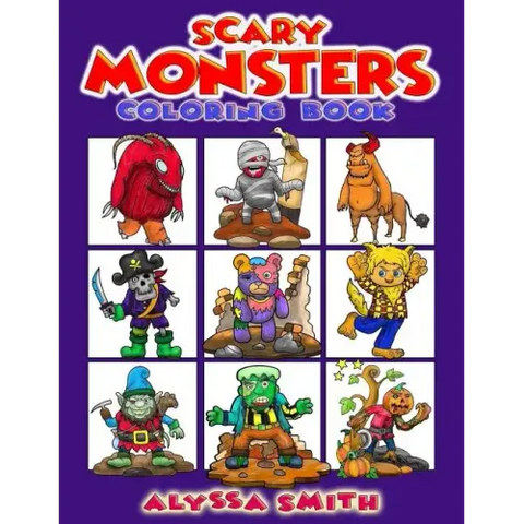 Scary Monsters Coloring Book