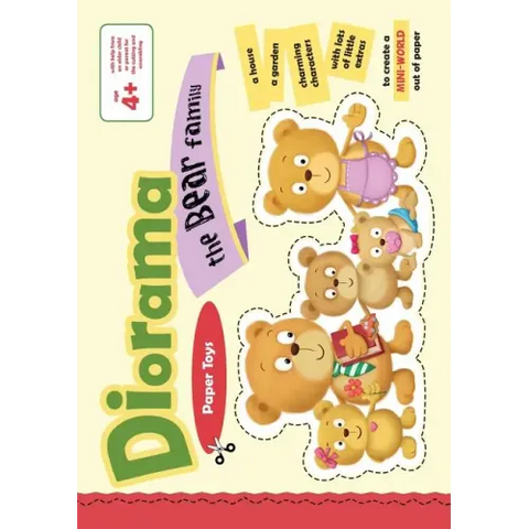 The Bear Family Diorama: Paper toys mini world