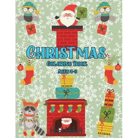 Christmas Coloring Book for Kids 4-8 ages: Xmas Symbols to Color for Children