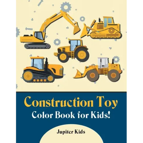 Construction Toy Color Book for Kids!