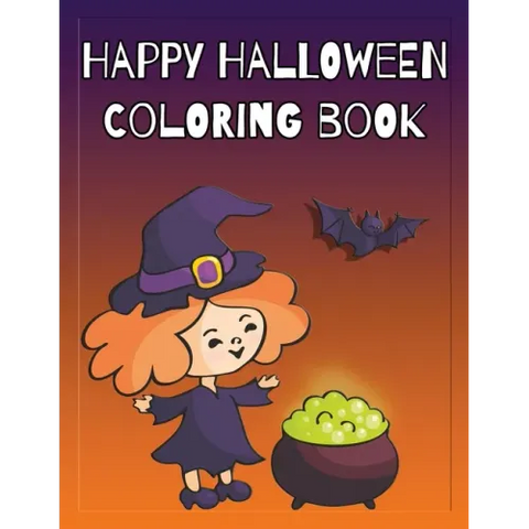 Happy Halloween Coloring Book: Coloring and Sketch Book for Toddlers, Kids 2-6