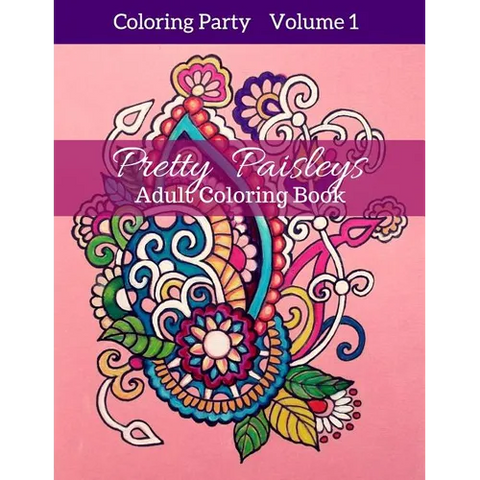 Pretty Paisleys: Adult Coloring Book