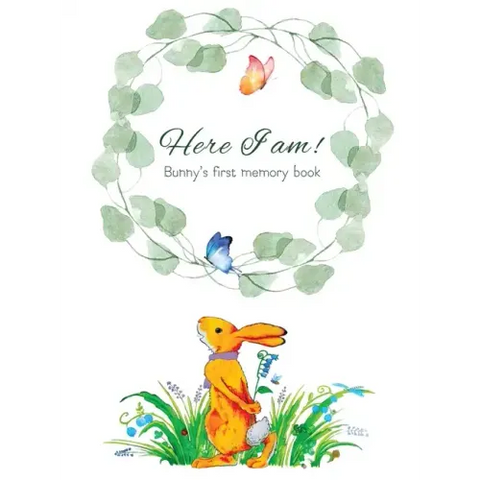 Here I Am - Bunny's Baby Memory Book: Beautiful Baby Journal for First Five Years