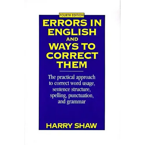 Errors in English and Ways to Correct Them