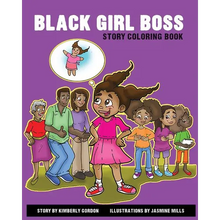 Black Girl Boss Story Coloring Book - Paperback