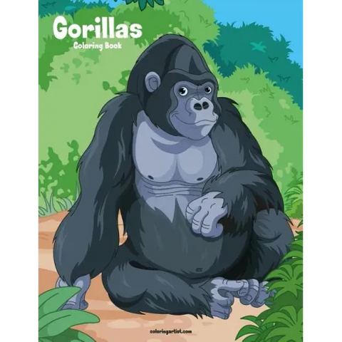 Gorillas Coloring Book 1