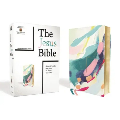 The Jesus Bible, NIV Edition, Leathersoft, Multi-Color/Teal, Comfort Print
