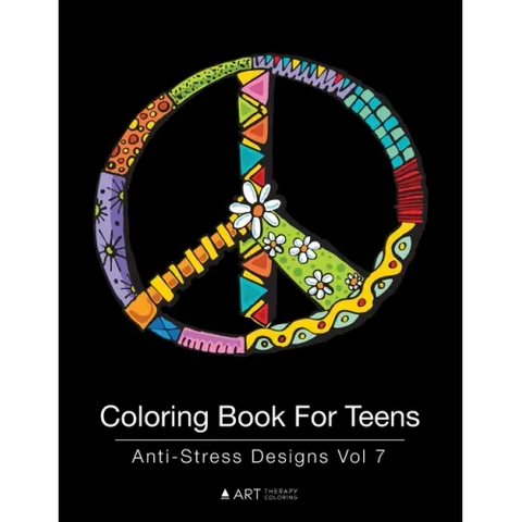 Coloring Book For Teens: Anti-Stress Designs Vol 7