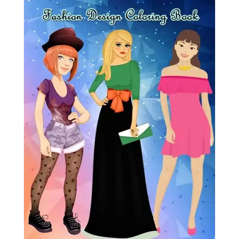 Fashion Design Coloring Book: Lovely Fashion: An Adult Coloring Book with Beautiful Dresses