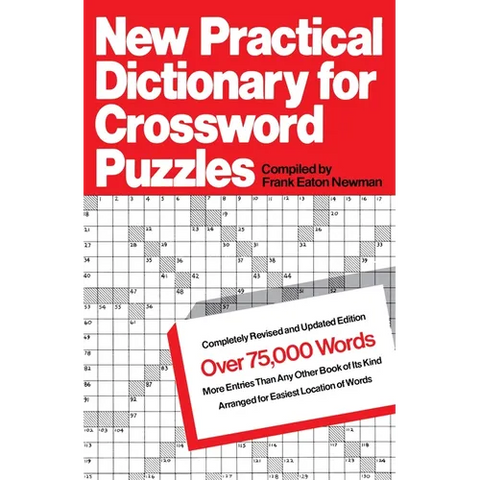 New Practical Dictionary for Crossword Puzzles: More Than 75,000 Answers to Definitions