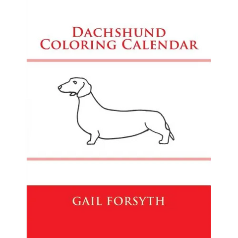 Dachshund Coloring Calendar