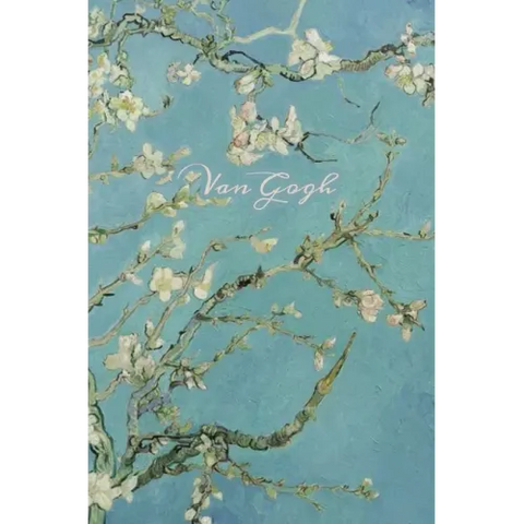 Van Gogh: Almond Blossoms, Hardcover Journal Writing Notebook Diary with Dotted Grid, Lined, & Blank Vintage Paper Style Pages