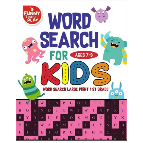 Word Search For Ages 7-9 Kids: Word Search for Kids Ages 7-9 Activity Book for Education & Learning