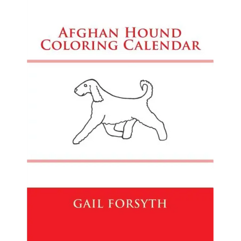 Afghan Hound Coloring Calendar