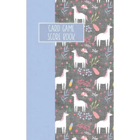 Card Game Score Book: For Tracking Your Favorite Games - Unicorns