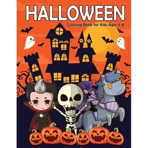 Halloween Coloring Book for Kids Ages 4-8: A Fun and Easy Happy Halloween Coloring Pages for Kids, Toddlers and Preschool