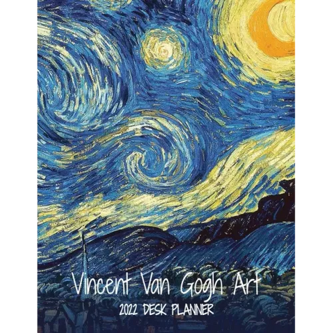 Vincent Van Gogh Art 2022 Desk Planner: Monthly Planner, 8.5