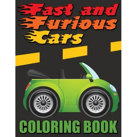 Fast and Furious Cars Coloring Book