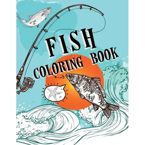 Fish Coloring Book: Over 50 Coloring Designs for All Ages, Ocean Coloring Book