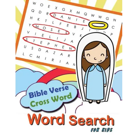 Bible Verse Cross word Word Search for Kids: Word Search & Cross Word Game for Bible Study for Kids Ages 6-8