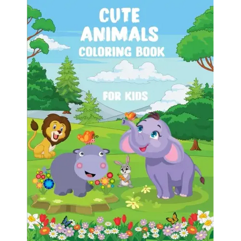 Cute Animals Activity Book for Kids: Activity Book for Children Ages 4-8, Word Search for Kids, Mazes, How to Draw Activity Book for Kids with Cute An