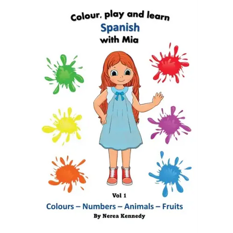 Colour, play and learn Spanish with Mia