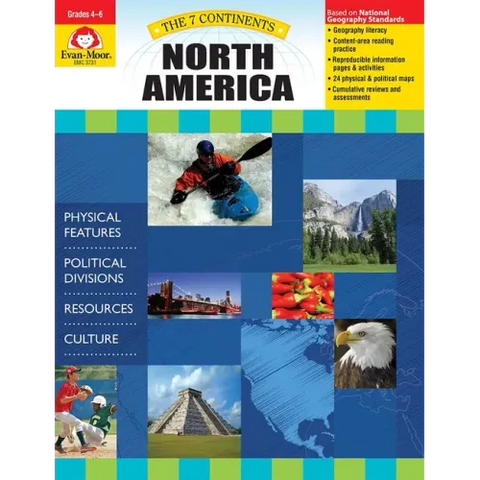 7 Continents: North America, Grade 4 - 6 - Teacher Resource