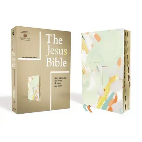 The Jesus Bible, ESV Edition, Leathersoft, Multi-Color/Teal, Indexed