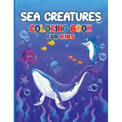 Sea Creatures Coloring Book for Kids