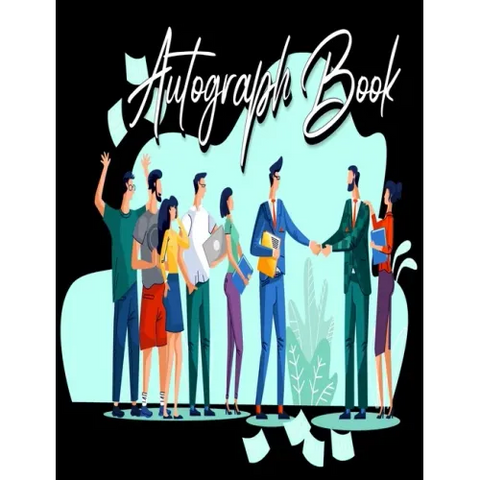 Autograph Book: Signatures Blank Scrapbook, Blank Unlined Keepsake, Memorabilia Album Gift, Keepsake Memory Book, Favorite Sports Stars, Cartoon (Auto