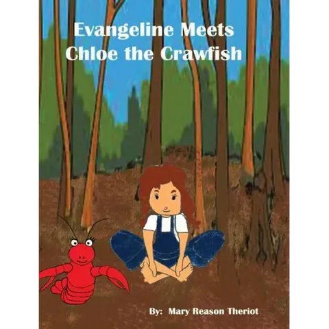 Evangeline meets Chloe the Crawfish