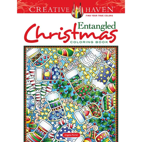 Creative Haven Entangled Christmas Coloring Book