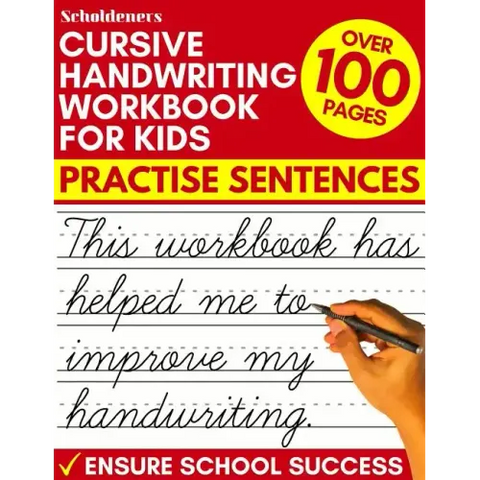 Cursive Handwriting Workbook for Kids: Practise Sentences