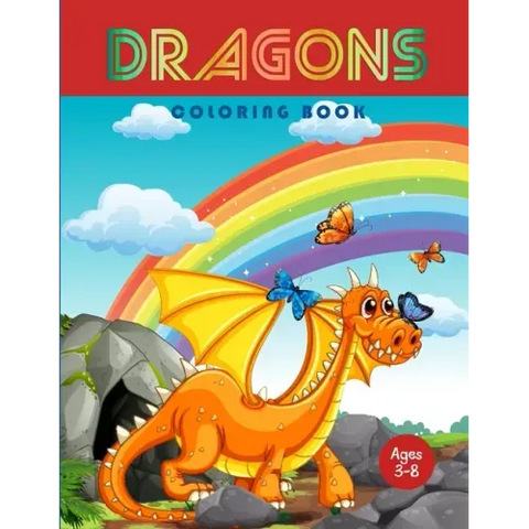 Dragons Coloring Book: Jumbo Coloring Book With Dragons For Kids