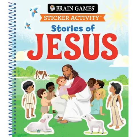 Brain Games - Sticker Activity: Stories of Jesus (for Kids Ages 3-6)