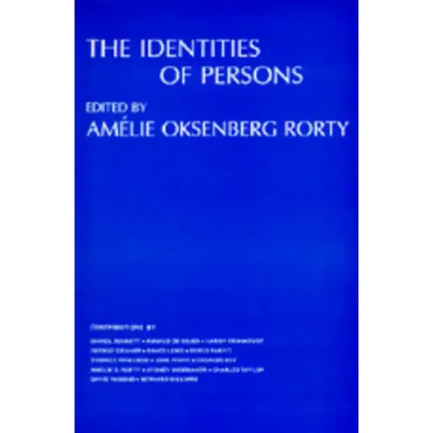 The Identities of Persons: Volume 3