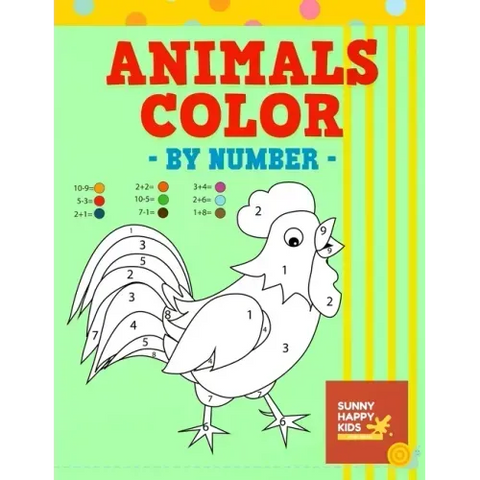 Animals Color By Number: Fun and Educational Animal Coloring Book Designed Especially For Kids Of All Ages