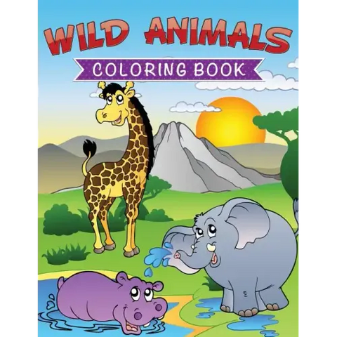 Wild Animals Coloring Book