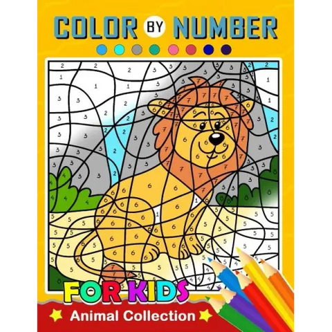 Color by Number for Kids: Animal Collection Activity book